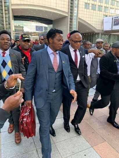 Nnamdi Kanu takes Biafra to EU Parliament
