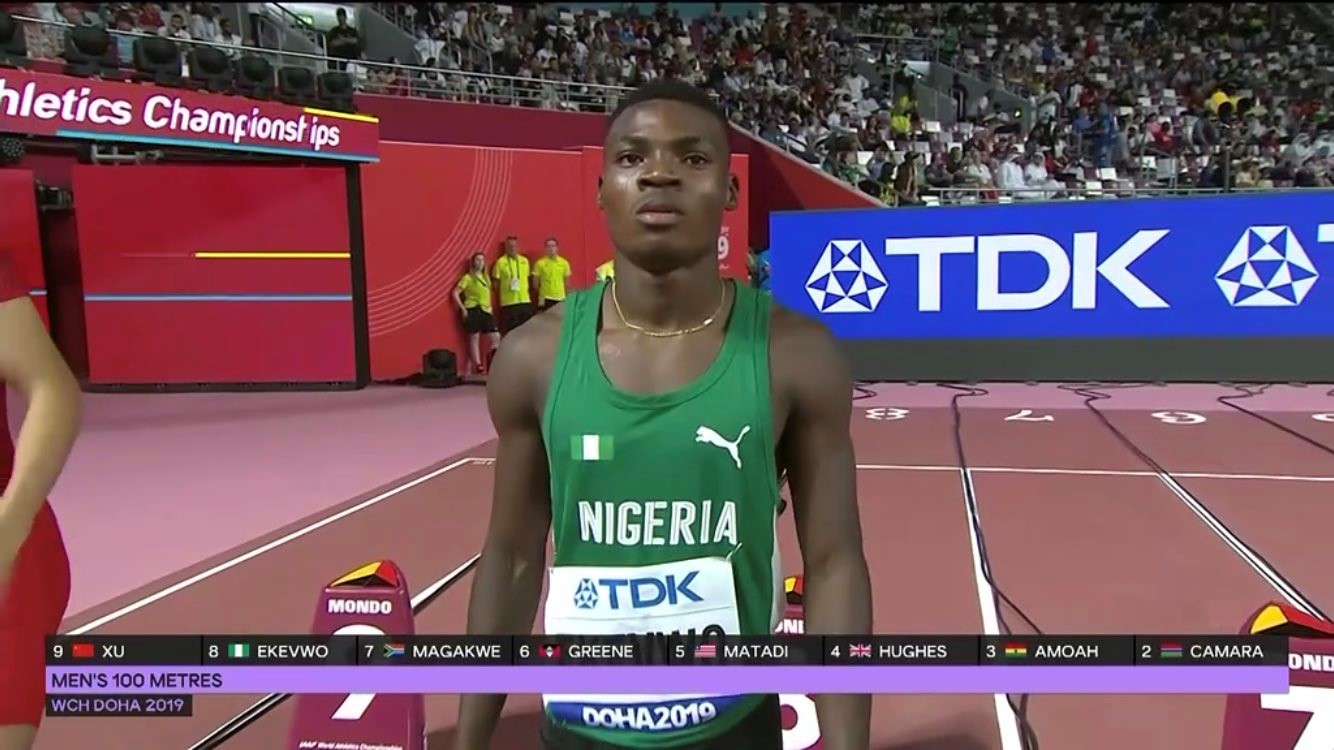 World Championship: Ekevwo reaches 100m semis, Oduduru, Okagbare pull out