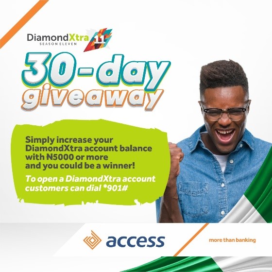 Access Bank unveils Independence Campaign, to splash daily cash prizes on DiamondXtra customers