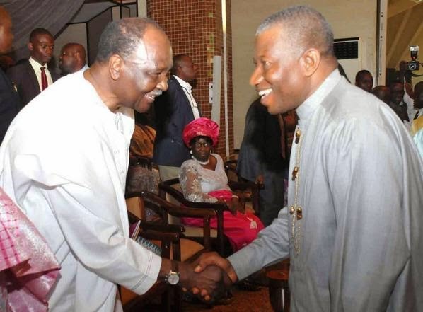 Former Pres. Jonathan felicitates with Gowon at 85