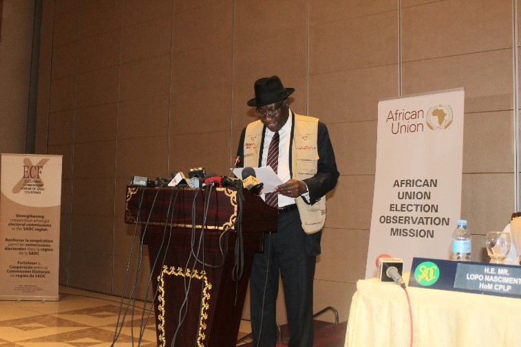 Jonathan-led AU observers declare Mozambique elections peaceful, transparent