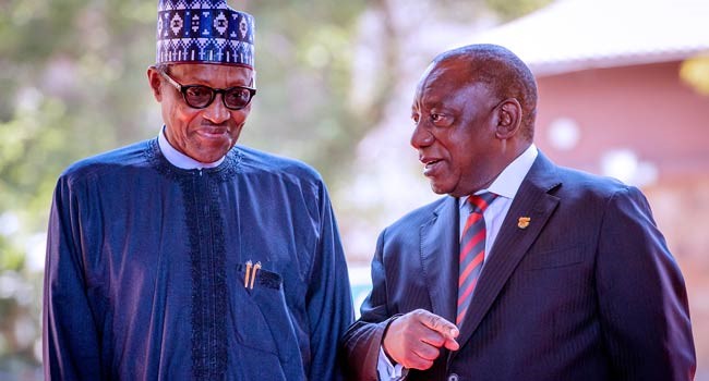 Buhari seeks new business lines on trip to South Africa