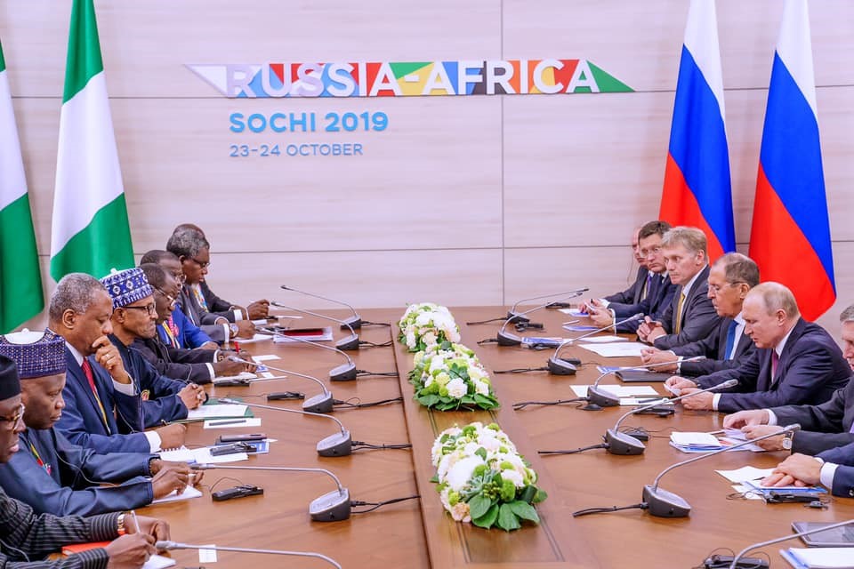 Sochi Summit: Buhari, Putin agree to fast track Nigeria-Russia relations