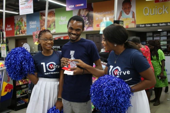 Verve rewards customers to mark 10th anniversary