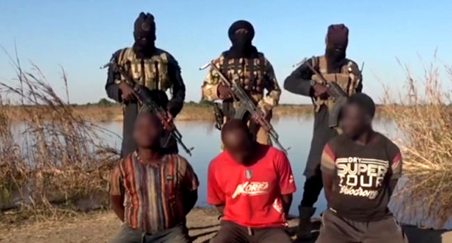 Insurgency: ISWAP executes two Nigerian soldiers, policeman