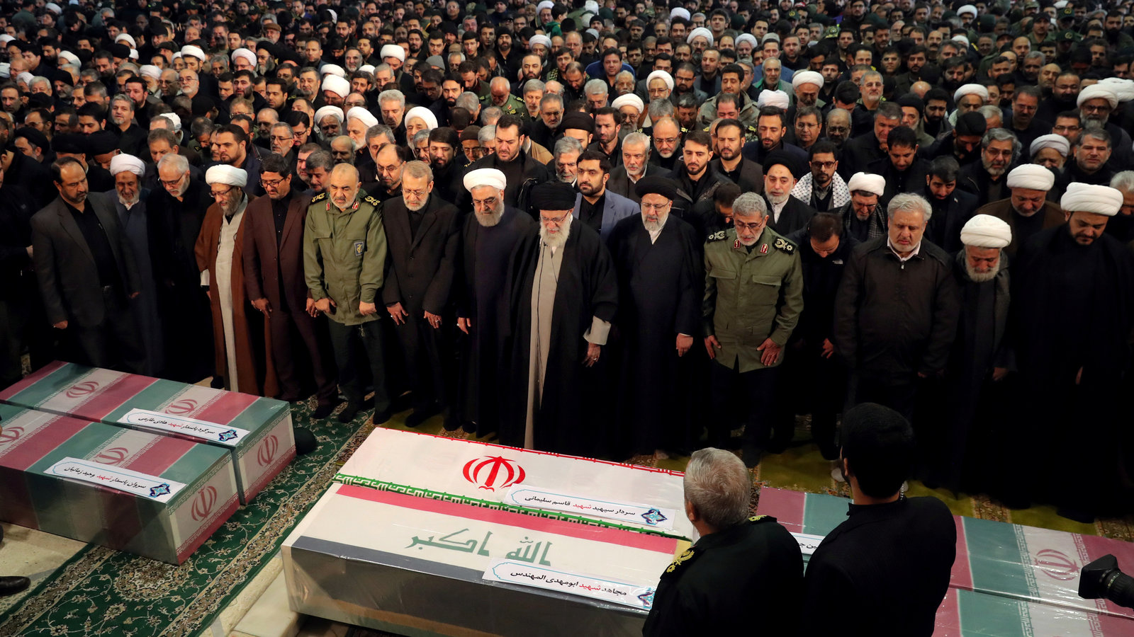 U.S drone strike: Mourners flood Tehran to honour Iranian general