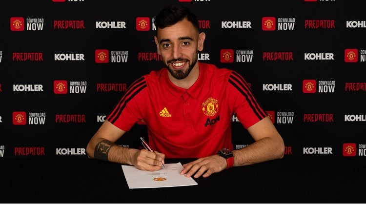 Bruno Fernandes completes Man Utd switch