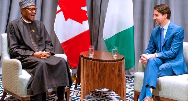 Buhari, Trudeau hold talks to strengthen Nigeria-Canada ties