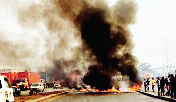 Bike ban: Riot in Iyana Ipaja as Okada riders, police clash