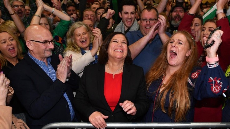 Sinn Fein surges as most popular party in Irish election