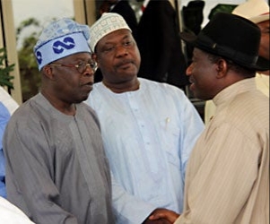 Former Pres. Jonathan felicitates with Bola Tinubu at 68