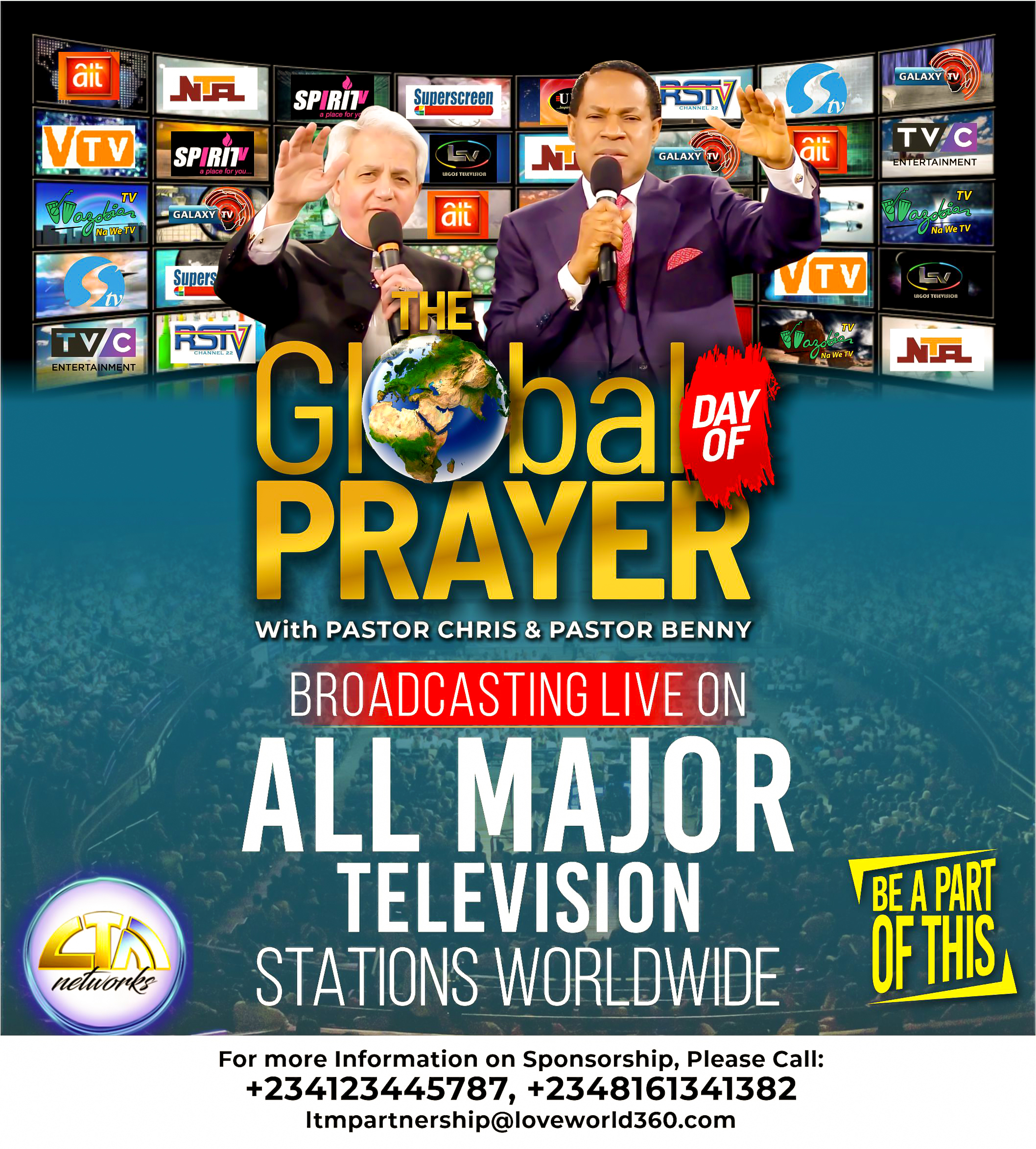 COVID-19: Pastors Chris, Benny Hinn lead 2 billion people in world largest prayer event today