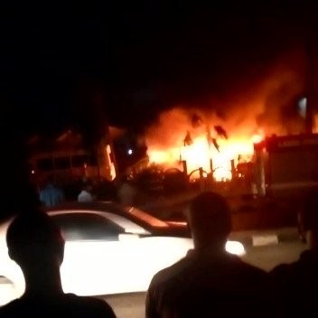 Fire razes vehicles at Lagos Airport Hotel