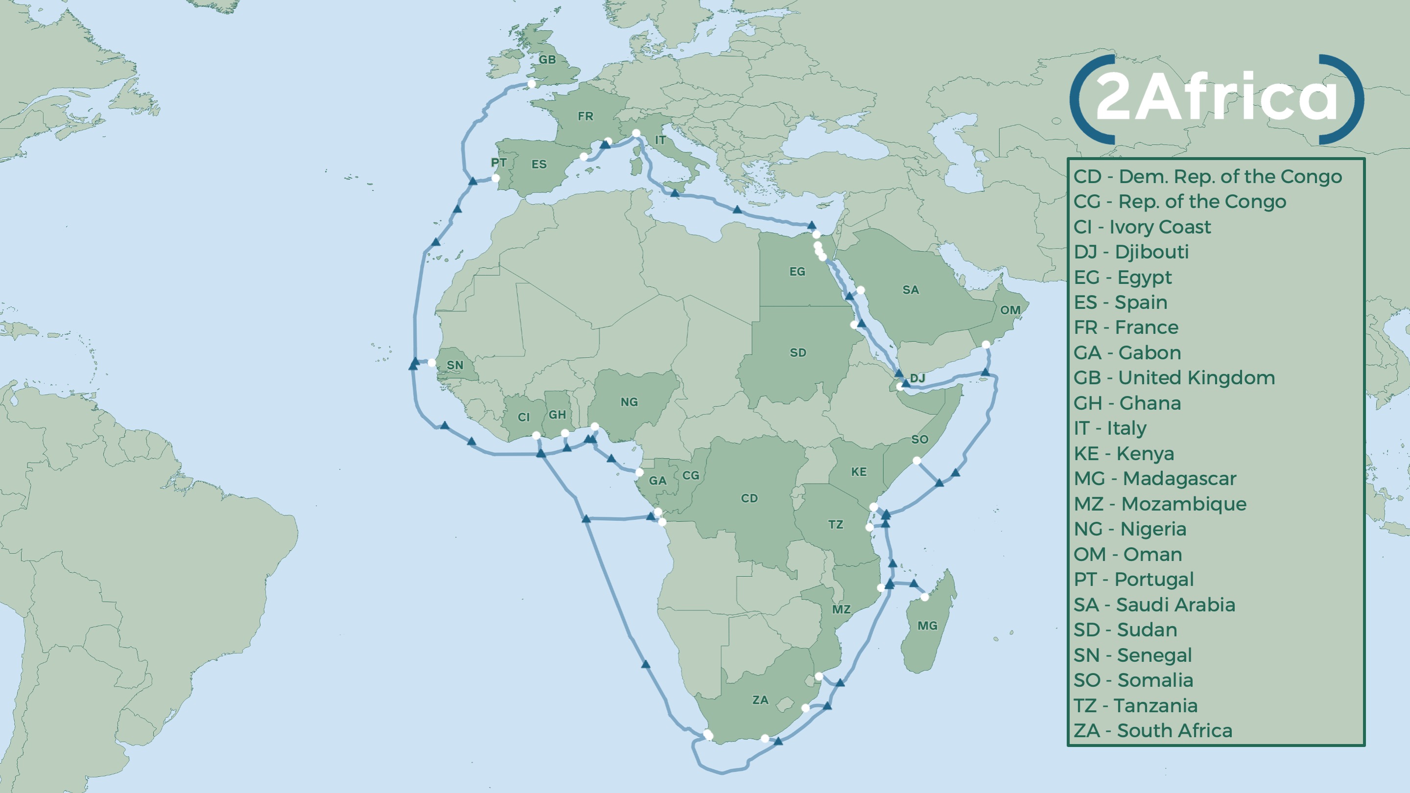 Global, African partners announce 2Africa subsea cable for internet connectivity