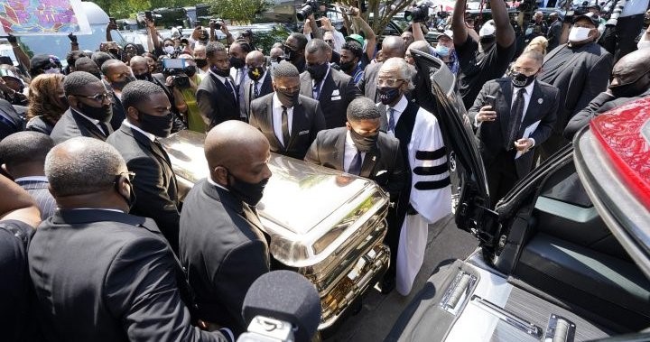 Thousands mourn George Floyd as protests continue across U.S