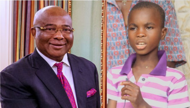 Gov. Uzodinma adopts viral Imo kid singer