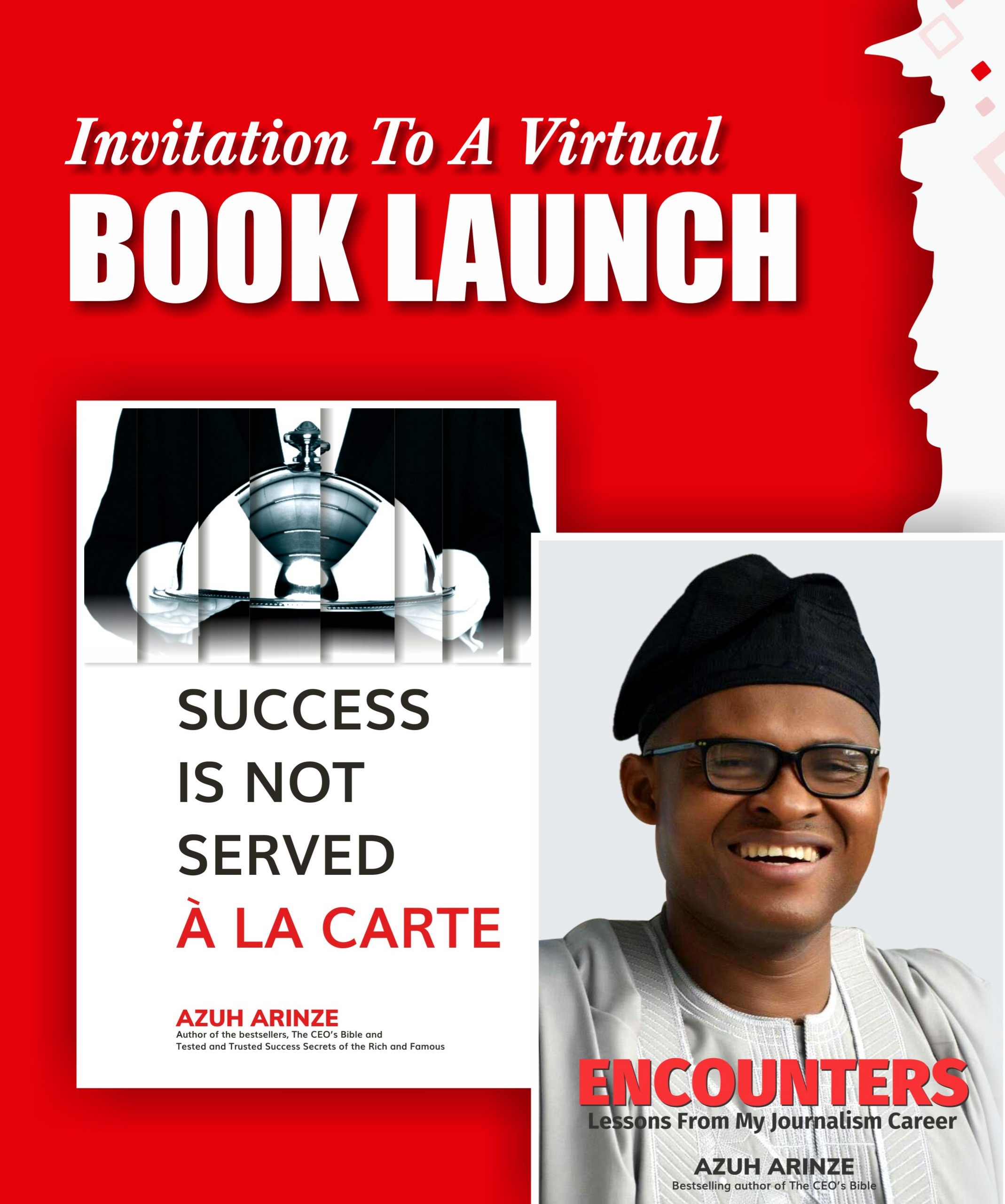 Azuh Arinze’s virtual book launch holds August 23