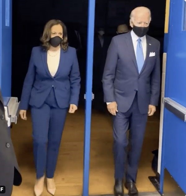 Biden, Harris roast Trump in first joint appearance