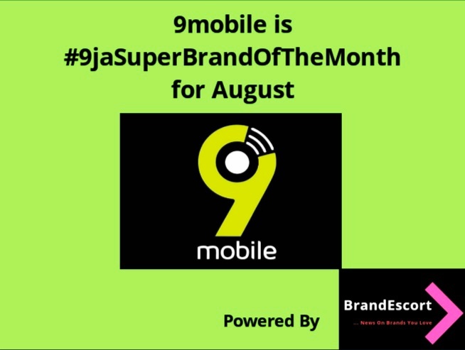 9mobile emerges #9jaSuperBrandOfTheMonth for August