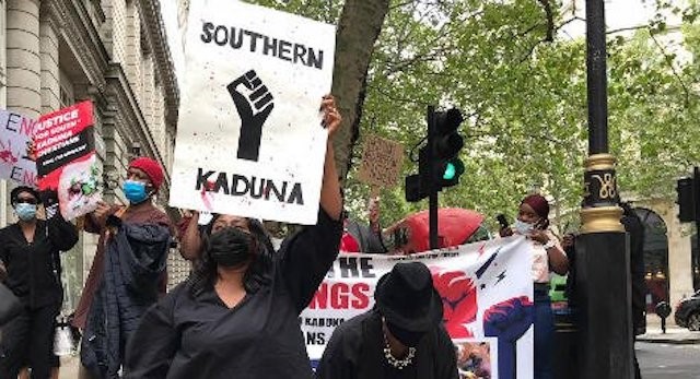 Nigerians in UK protest Southern Kaduna killings, to write Parliament, Prime Minister