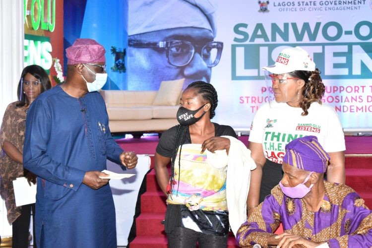 Sanwo-Olu extends financial support to indigent Lagosians