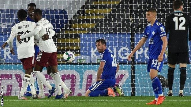 Arsenal seal EFL Cup win against Leicester City