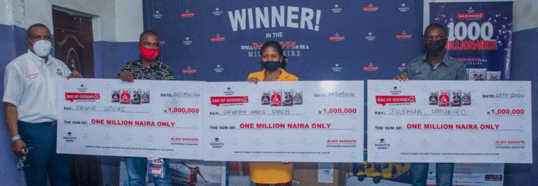 Dangote promo produces 171 millionaires