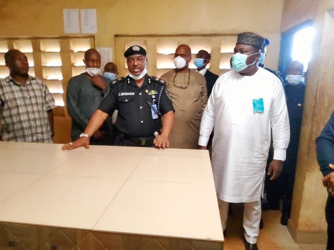 Gov. Ugwuanyi visits defunct SARS office to confirm closure