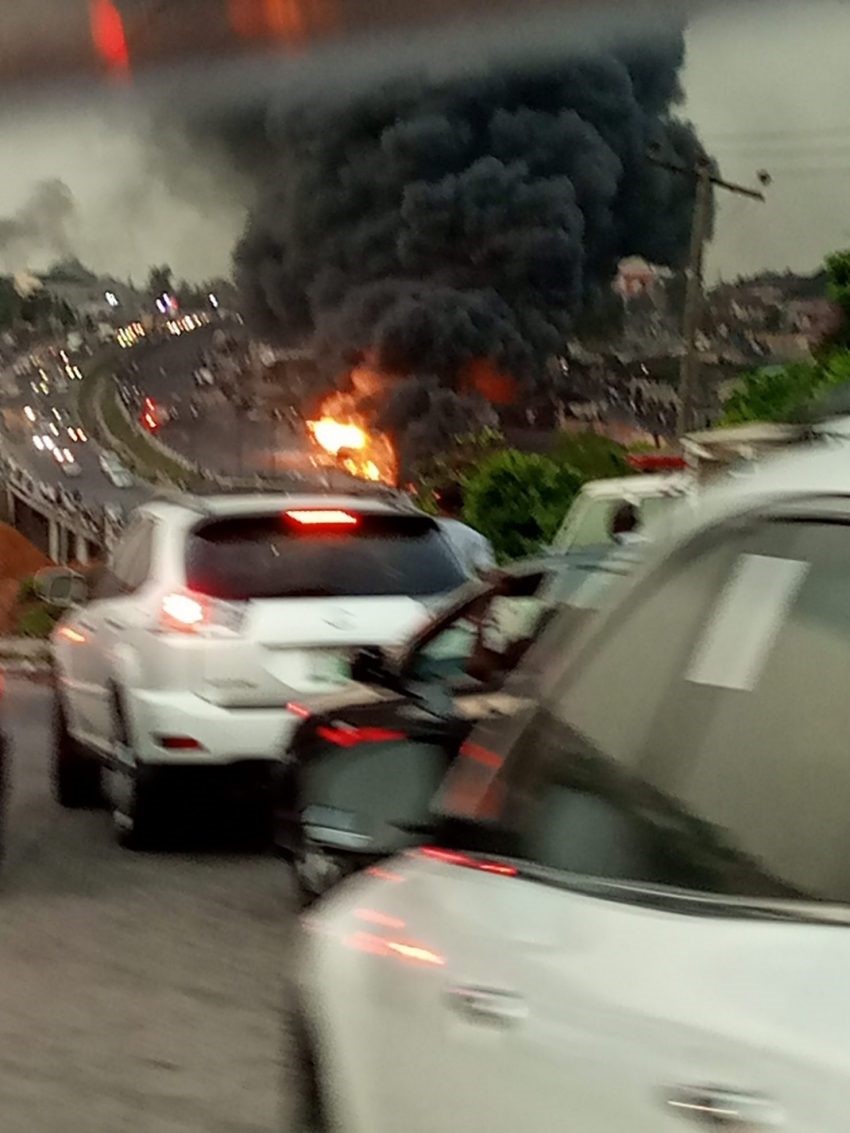 Diesel tanker explodes on Lagos Bridge
