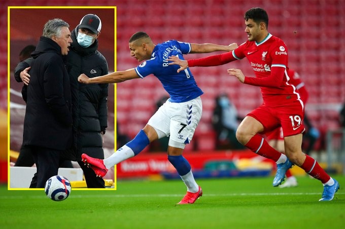 Everton claim first Anfield win since 1999