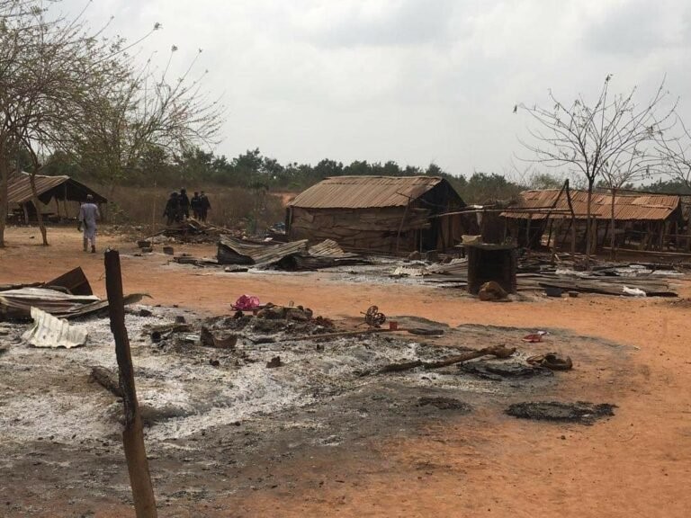 Irate Ogun youths set Fulani settlement on fire