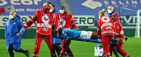 Osimhen in hospital after collapse against Atalanta