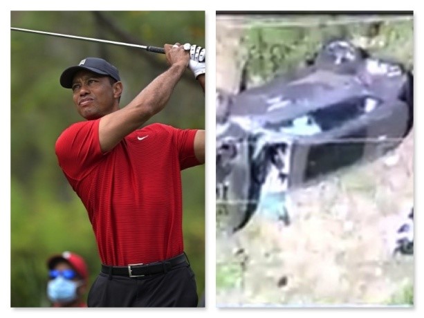 Tiger Woods suffers multiple leg injuries in lone car crash