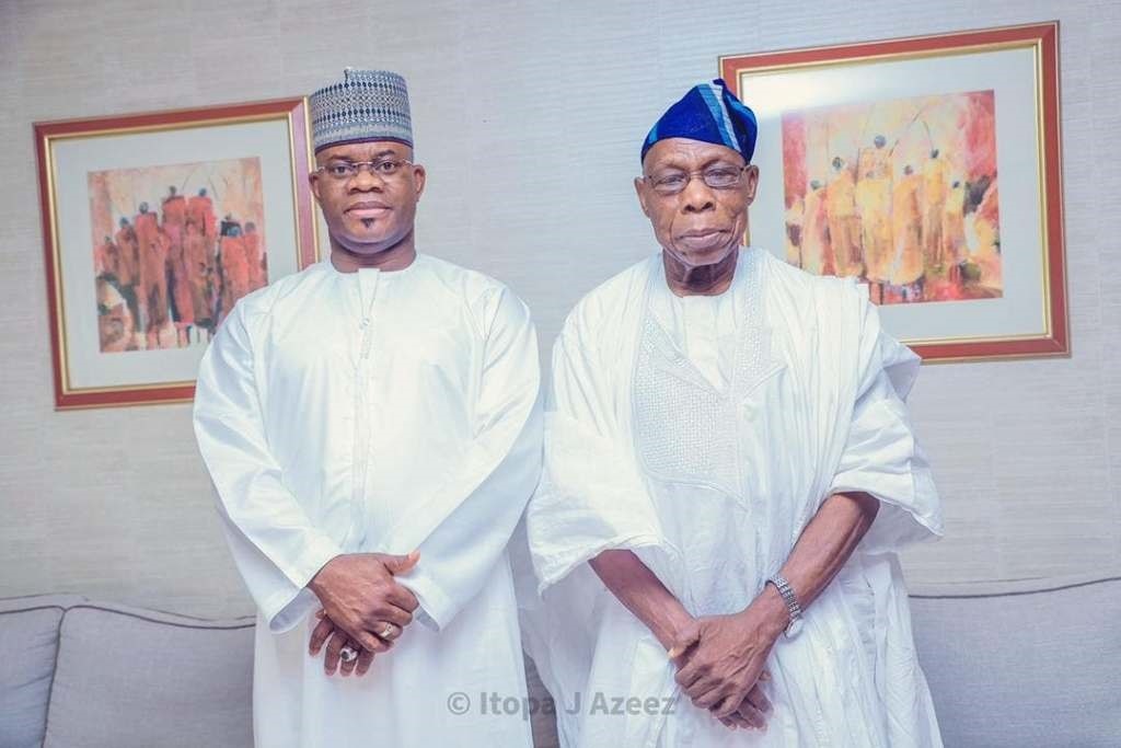 Obasanjo, Yahaya Bello meet behind closed doors