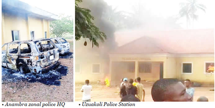 Two cops, seven others die as gunmen attack Anambra, Abia police stations
