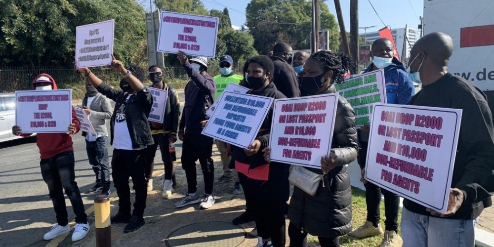 Nigerians in South Africa protest extortion by High Commission