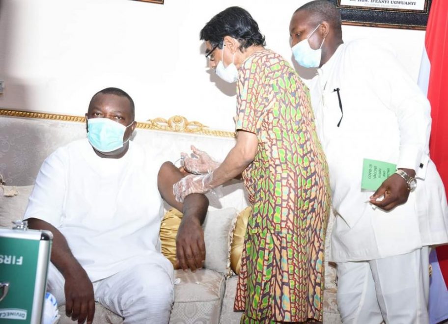 Gov. Ugwuanyi, deputy, receive second dose of Oxford AstraZeneca COVID-19 vaccine