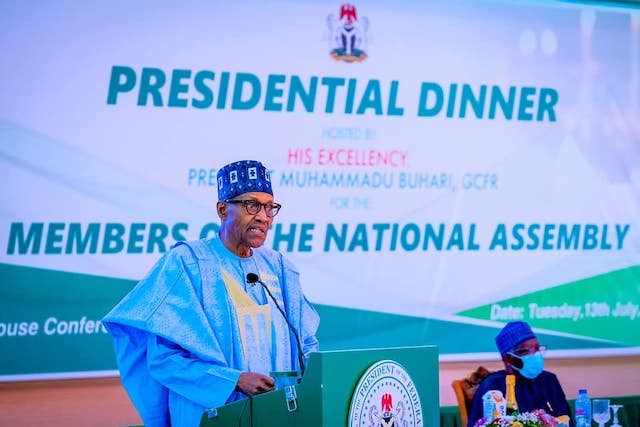Buhari hosts dinner treat for National Assembly members