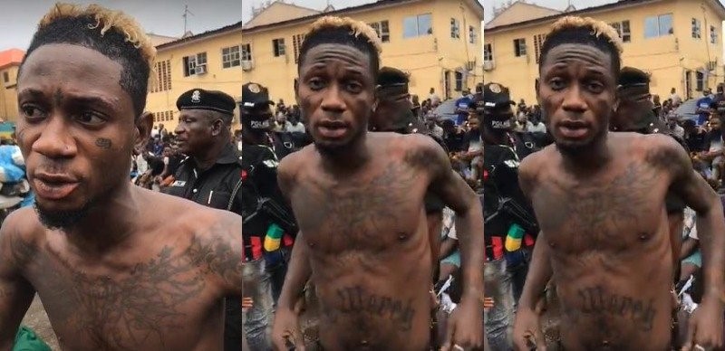 Fans attack police as command parades heavily-tatooed artiste as suspect