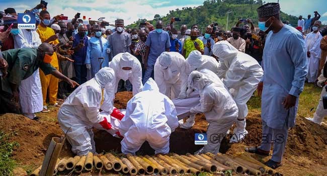 Family, friends bury late ex-Deputy Senate President, Mantu