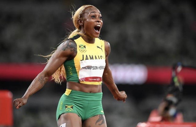 Jamaican Thompson-Herah sets new record in Olympic Women’s 100m win