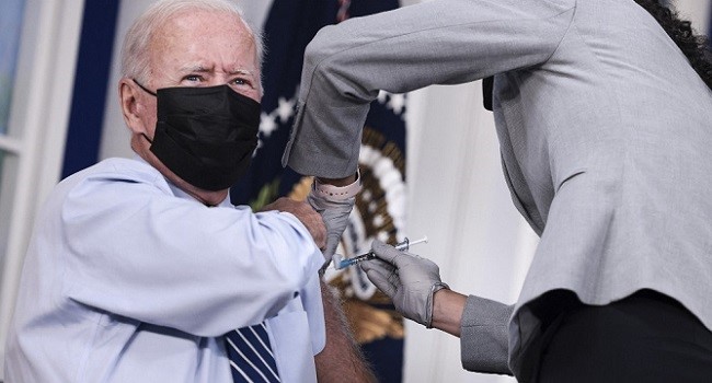Biden gets COVID-19 vaccine booster shot