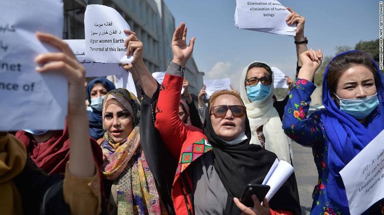 Fearless Afghan women march against Taliban