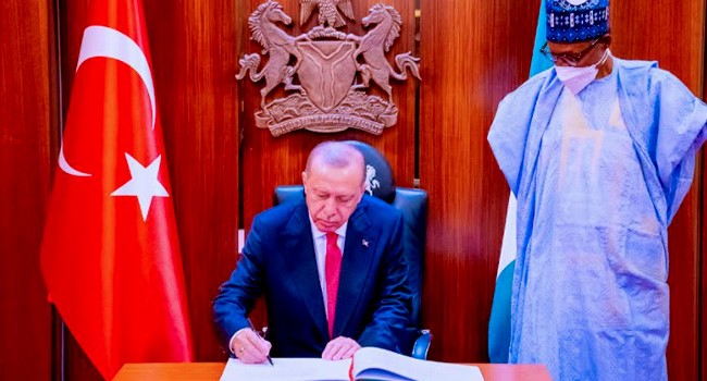 Nigeria, Turkey sign eight agreements on energy, defence, others