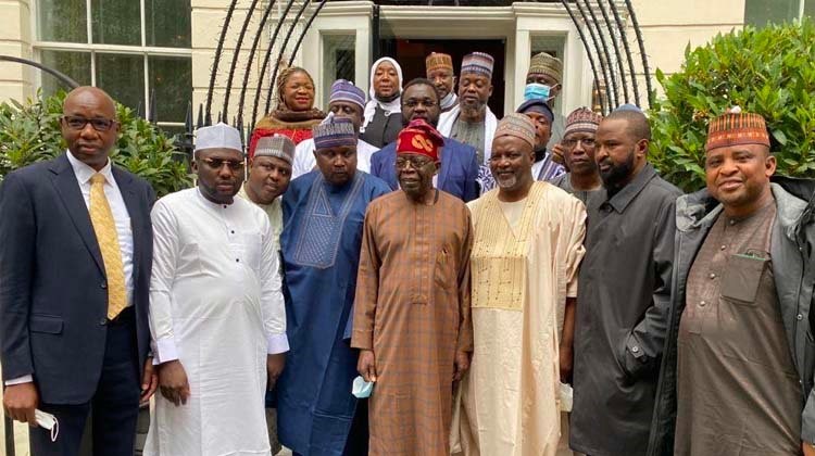Northern House Reps visit Tinubu in London, endorse 2023 presidential bid