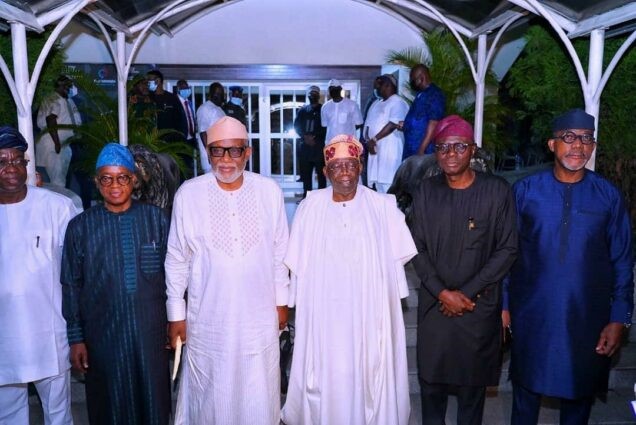 South-West governors affirm Tinubu for 2023 presidency