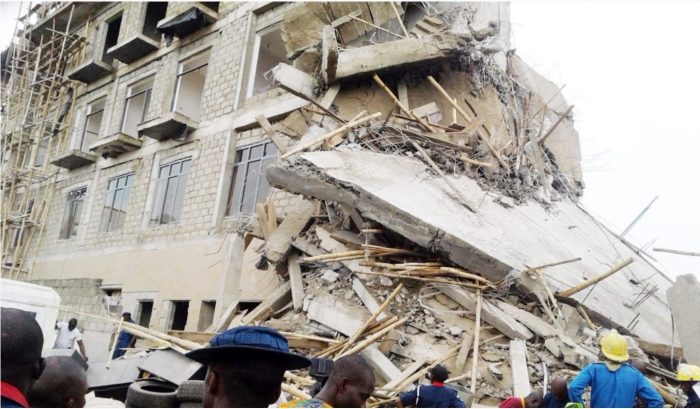 BREAKING: 20-storey building collapses in Lagos