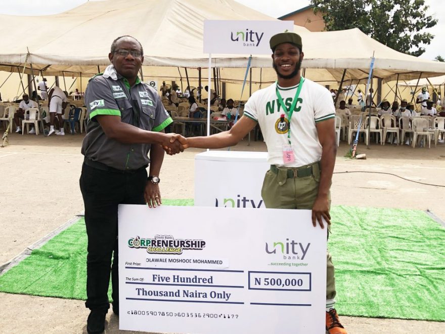 Unity Bank holds 7th edition of Corpreneurship Challenge, doles out N10m grant to corp members