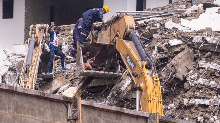 Death toll rises to 22 in Lagos high-rise collapse