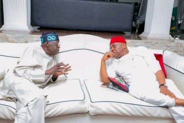 Tinubu, Orji Kalu hold private meeting in Abuja